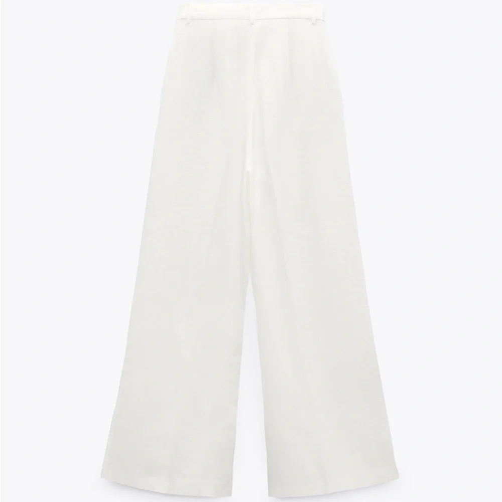 LACE TRIM LINEN TOP & PANTS LIMITED EDITION SIZE‎ L- REF. 7953/936 & 3239/936